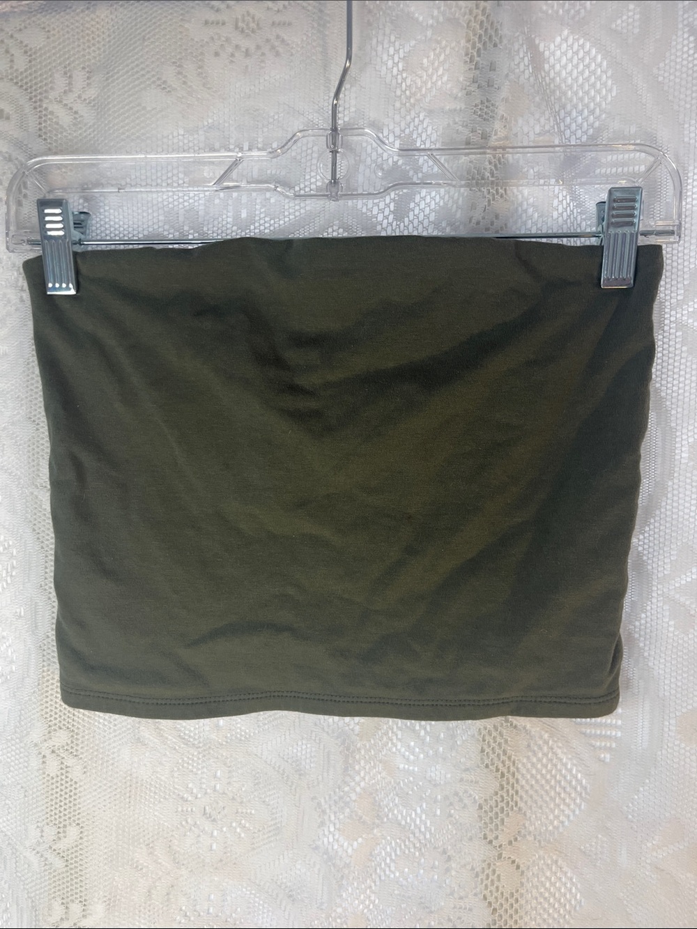 😻5for$15😻Tilly’s Olive Green Tube top Bandeau M